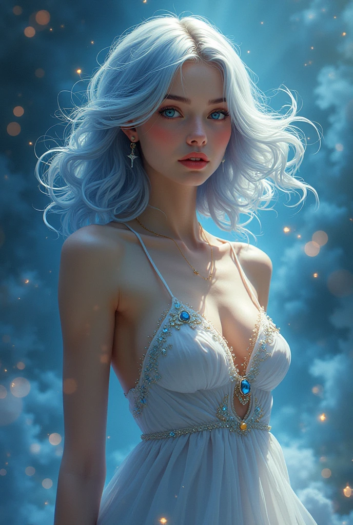zodiac sign gemini. in the form of a girl 