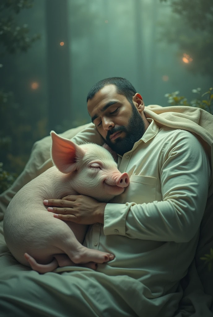 Mohammad sleeping with pig



