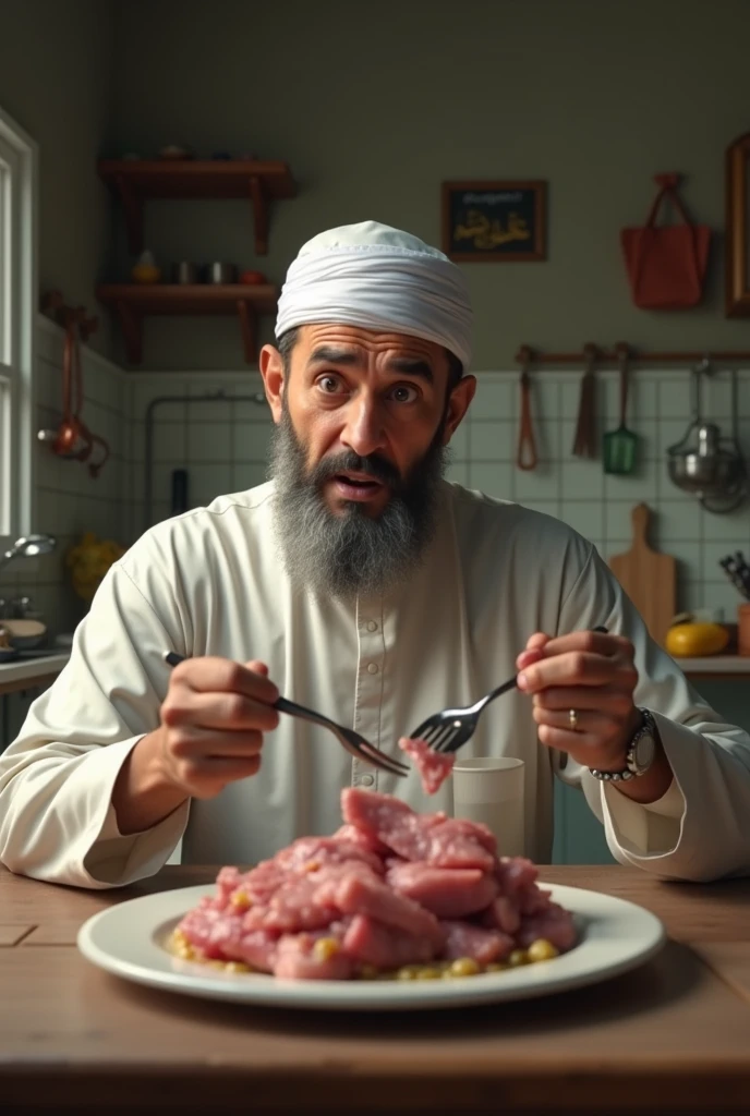 Mohammad eating pork