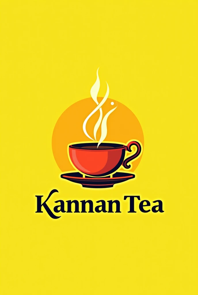 KANNAN TEA ☕ SHOP LOGO FOR YELLOW COLOUR 