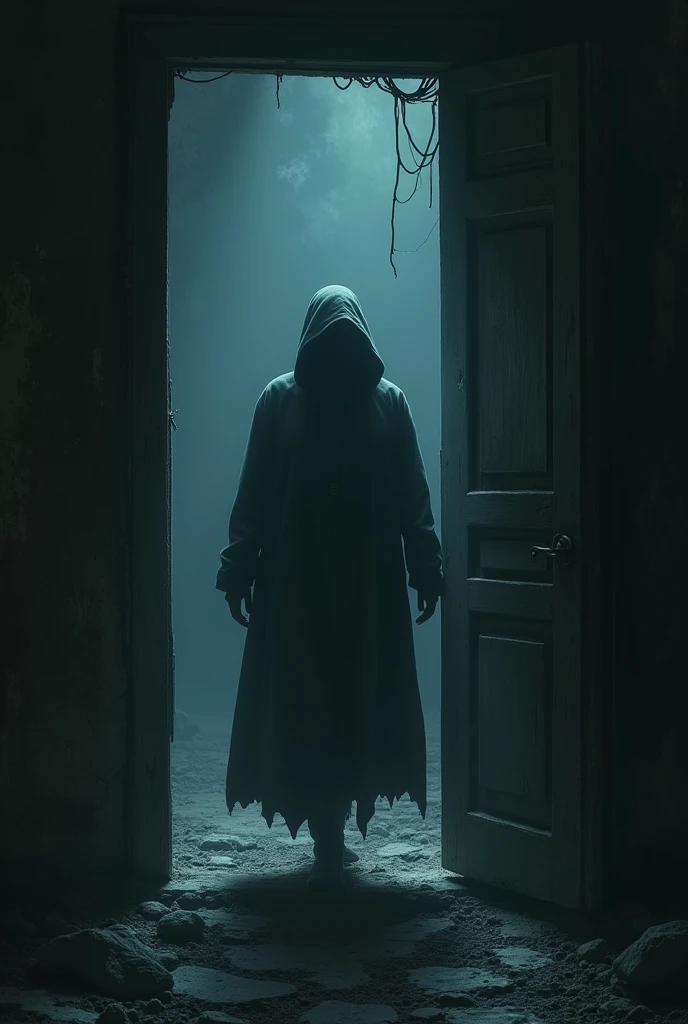 The door creaked open, and he entered.