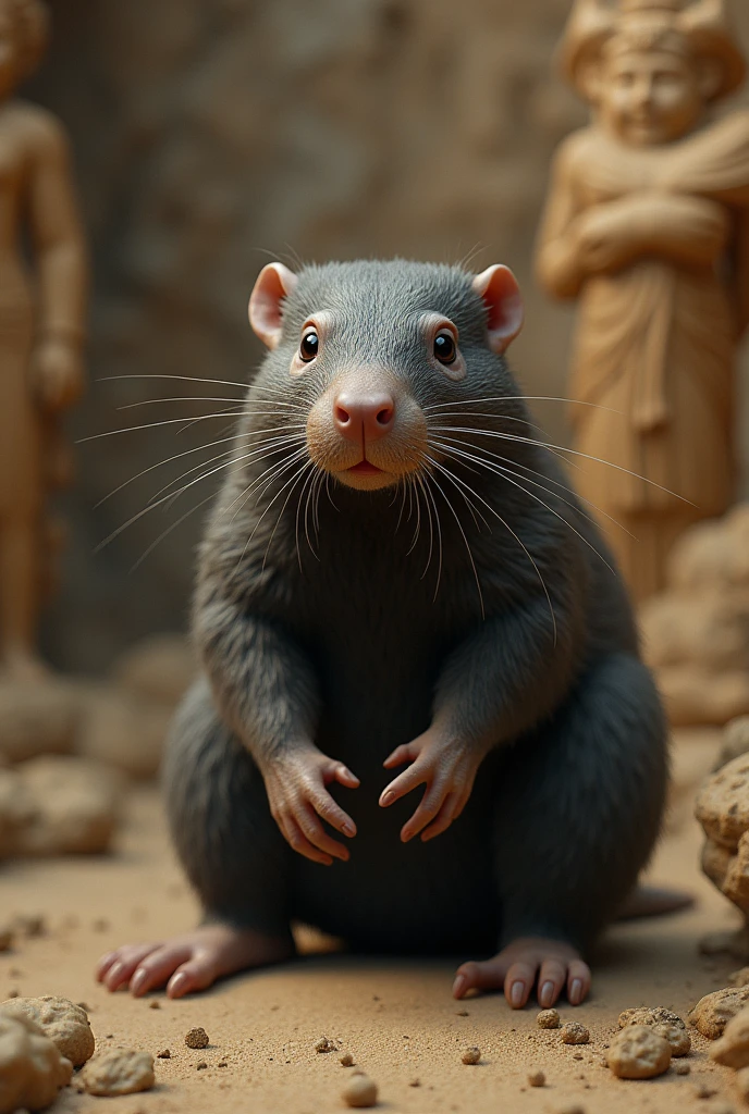It’s fascinating to think that something as common as a mole could hold such significance in ancient times.( Create an image of this sentence)