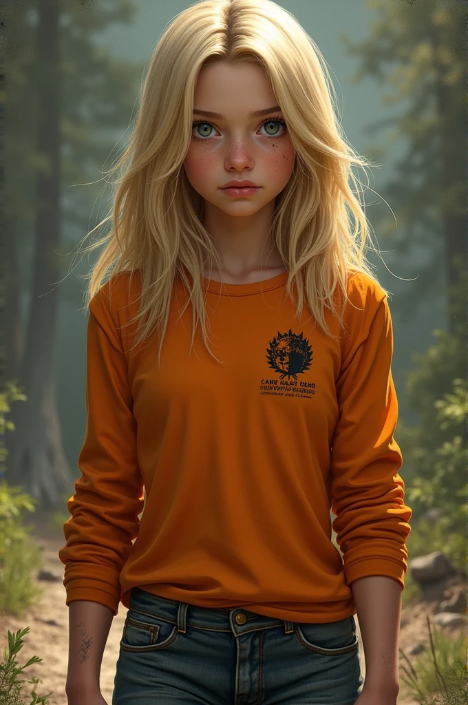 Annabeth Chase General Appearance: Annabeth has straight blonde hair, which now looks a little more disheveled and dirty than usual. His gray eyes, Always sharp and observant, Now they seem more muted.

baggy eyes: His dark circles are less noticeable than Percy&#39;s., but they can be clearly seen under his grey eyes, accentuated by lack of sleep and stress.

CLOTHES: Annabeth wears an orange long-sleeved shirt with the Camp Half-Blood logo and jeans.. His clothes are also somewhat messy., with dust spots and some wrinkles.
