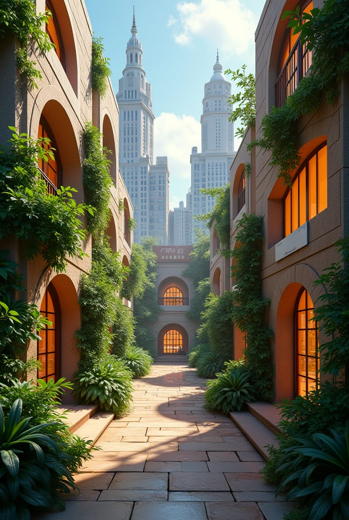 (photorealism:1.2), beautiful cityscape,4 different images and in the middle a single image that says apexbit academy,soft lighting, plants in the background, window with sunlight, city, realistic, intricate details, warm colors, by Greg Rutkowski, by Alphonse Mucha