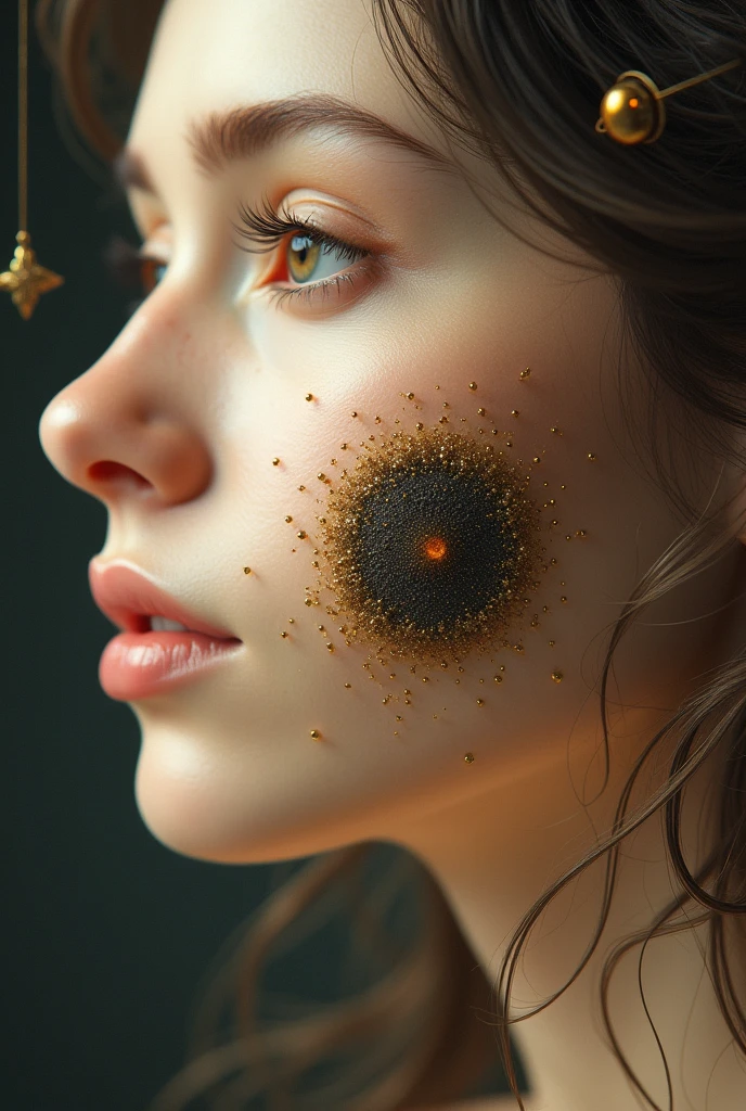 It’s fascinating to think that something as common as a mole could hold such significance in ancient times.( Create an image of this sentence) ( Skin mole )