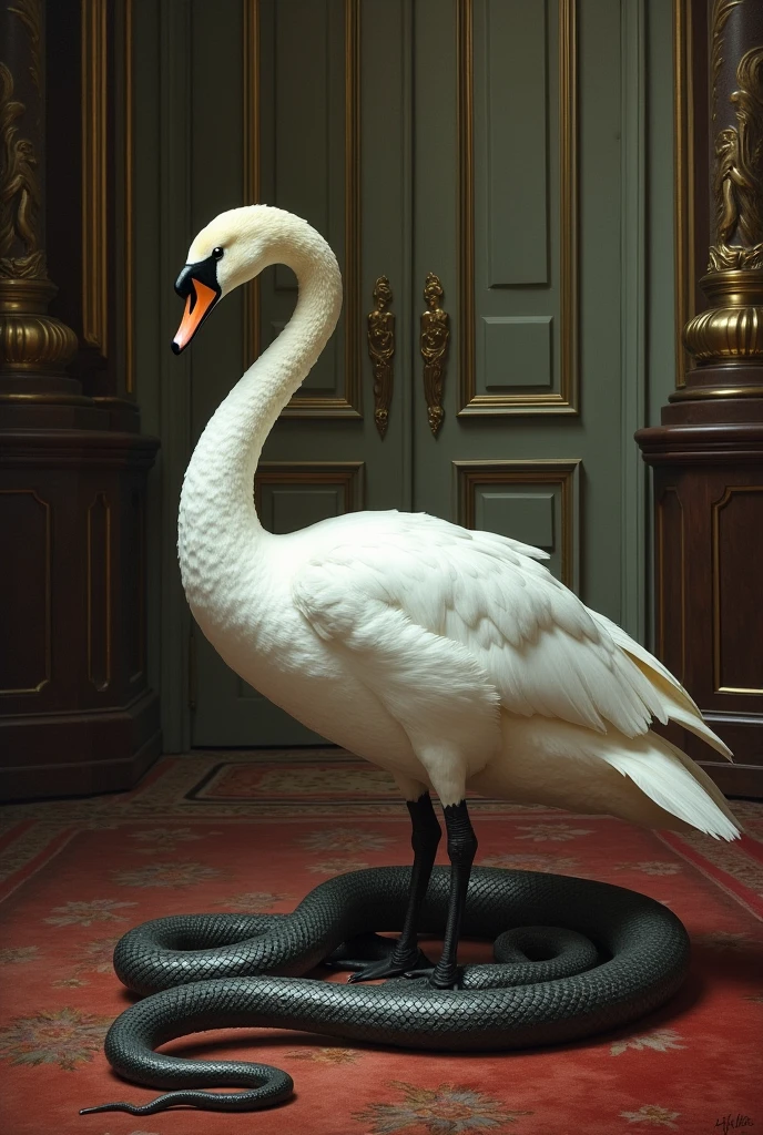 The Swan with the Snake in a Secret Mansion?