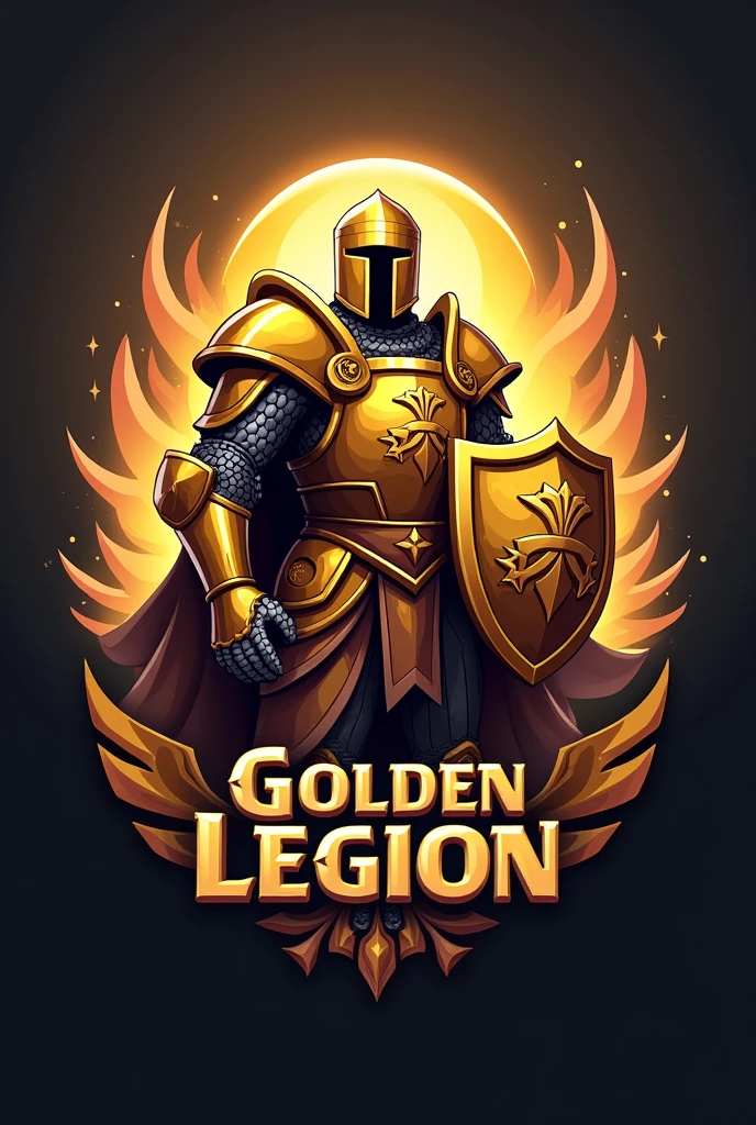 Gamer logo for a clash of clans clan called "Golden Legion"