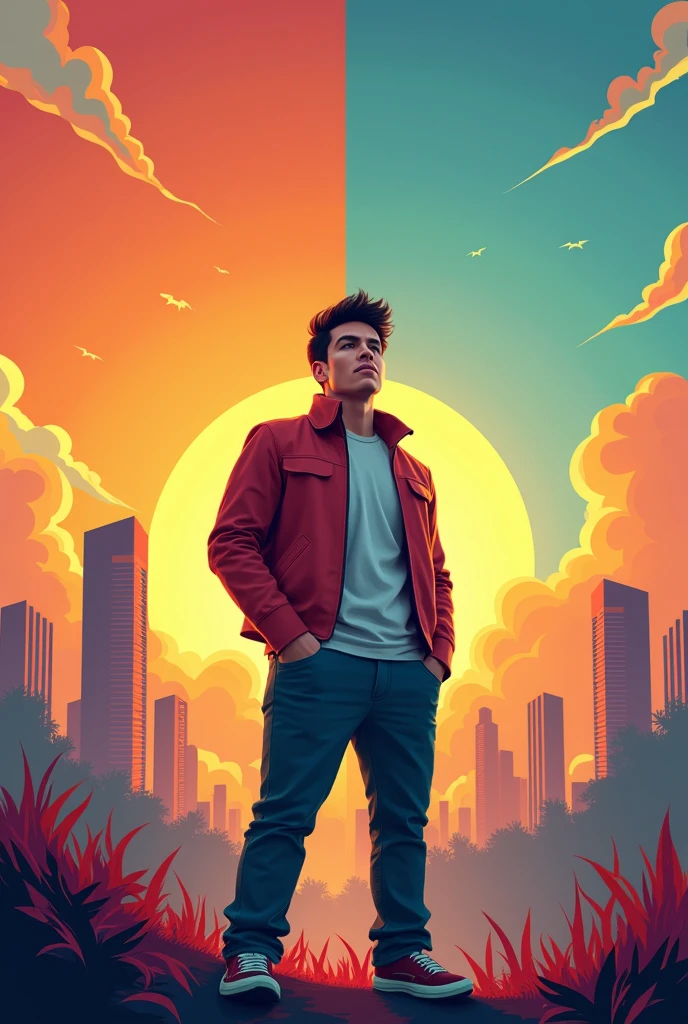 Make an image to use on your TikTok profile with a motivational theme