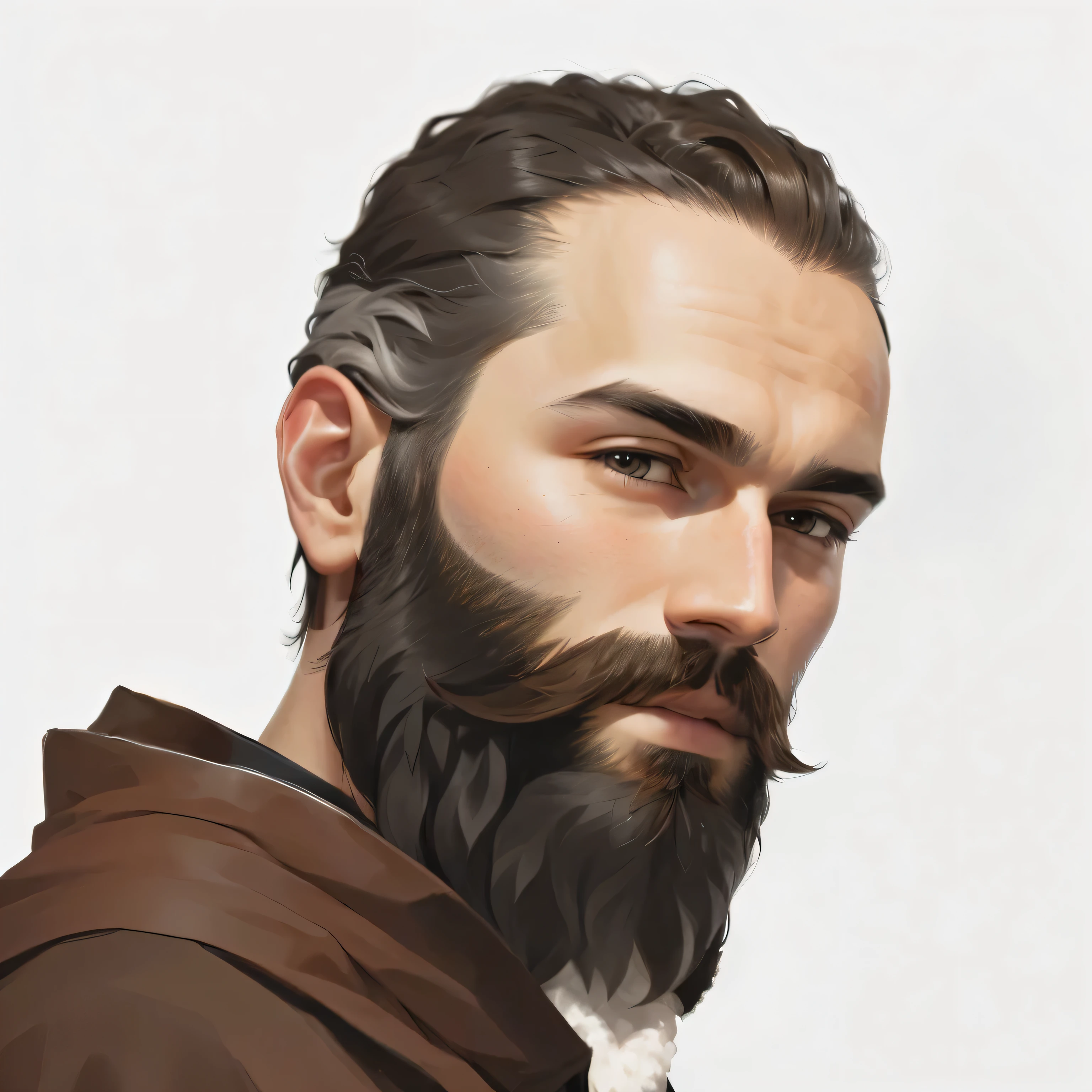 fluffly beard, fluffly haird 