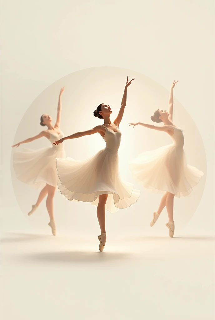 generate me frames in a single image of an animated ballet dancer dancing round
