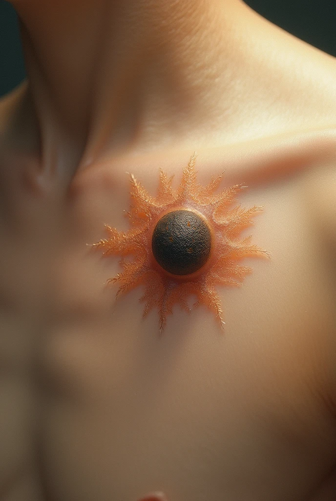 It’s fascinating to think that something as common as a mole could hold such significance in ancient times.( Create an image of this sentence) ( Skin mole )