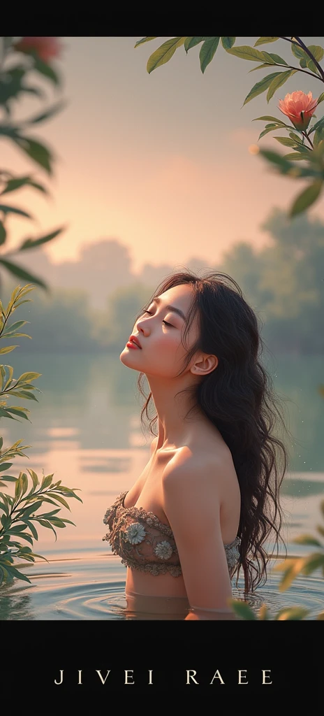 The girl in the picture without a swimsuit