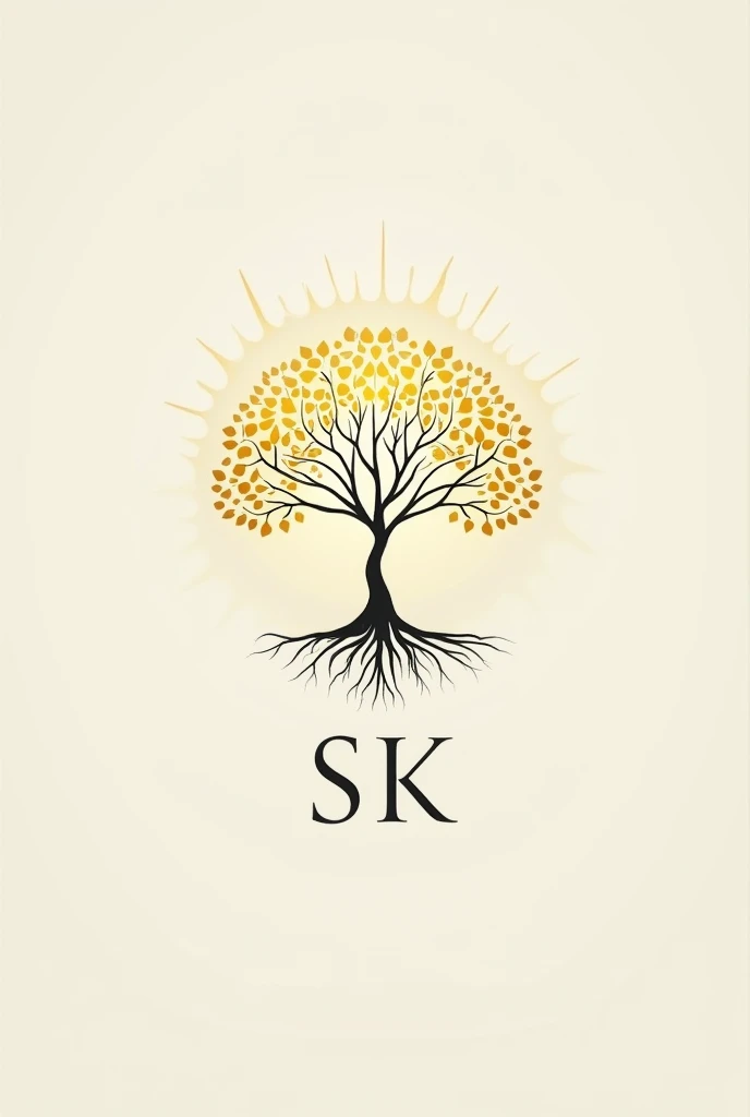 I need a logo that conveys elegance, value and that, when looking at it, people know that it is a psychology professional. I would like you to use the logo or a tree symbolizing the roots and their shadow and you can also add the acronym SKM. You rocked it, I liked it but I want it to show the root and the letters are very grotesque. I want them more simple. I want something real, deeper and more shadowy. Now add the symbol of psychology. I want something more delicate. The lettering is so rude. Continue with this tree but make the tree on a beautiful, sunny day and change the lettering to SK. Add the symbol of psychology or worship to the tree and let this tree represent calm, relief, sophistication, rest, small and delicate. 
