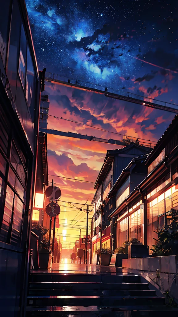 Tokyo Station、home、、train、bullet train、Urban townscape、anime, プラットhome, the stars, , the milky, the stars, the, cosmic skies. by makoto shinkai, anime sky, anime art wallpaper 4 k, anime art wallpaper 4k, anime art wallpaper 8 k, amazing wallpaper, Panorama、Ultra Wide Angle、Ultra-wide range、