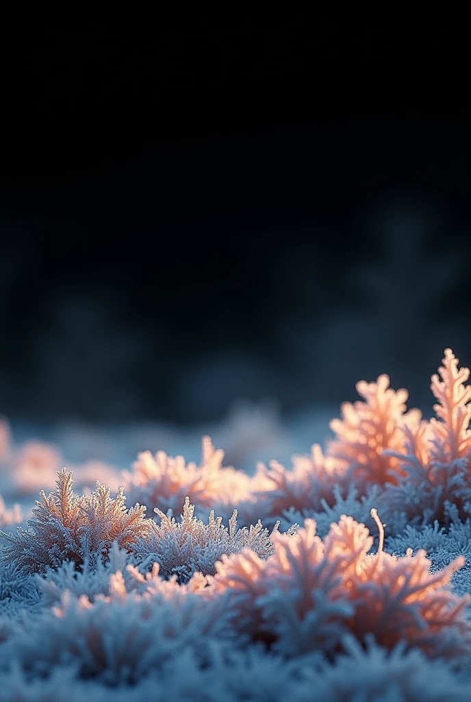 WHISKY COLORED FROST WITH BLACK BACKGROUND
