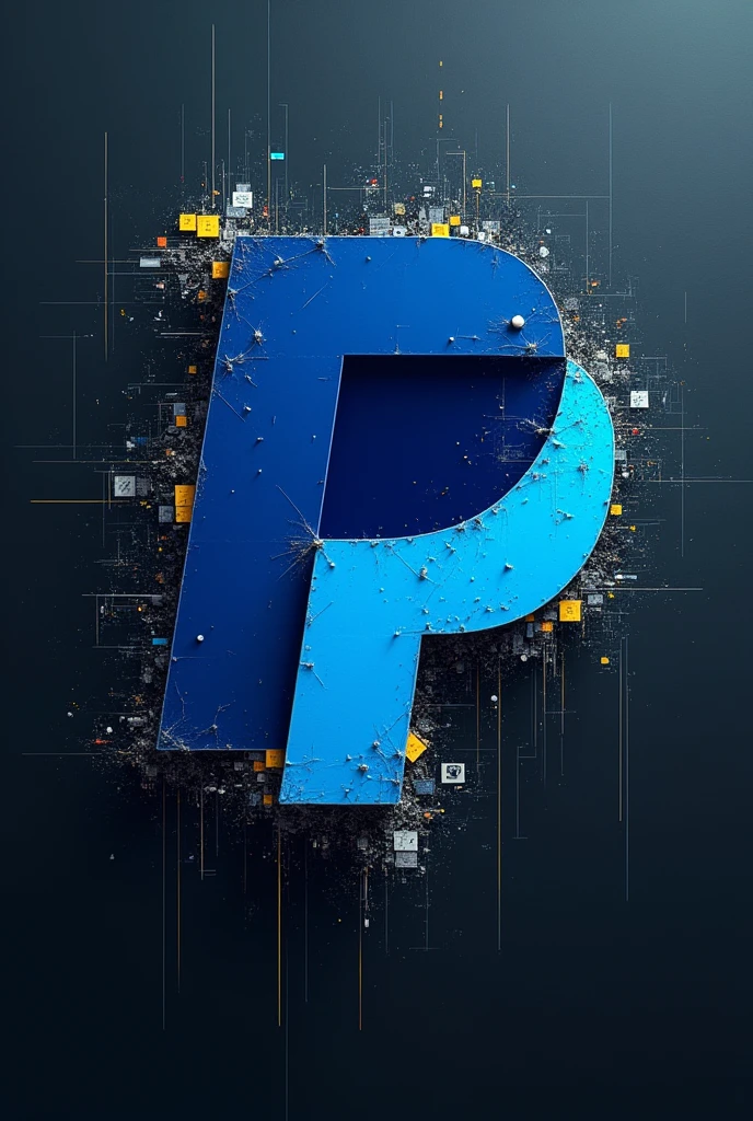 Distorted PayPal logo