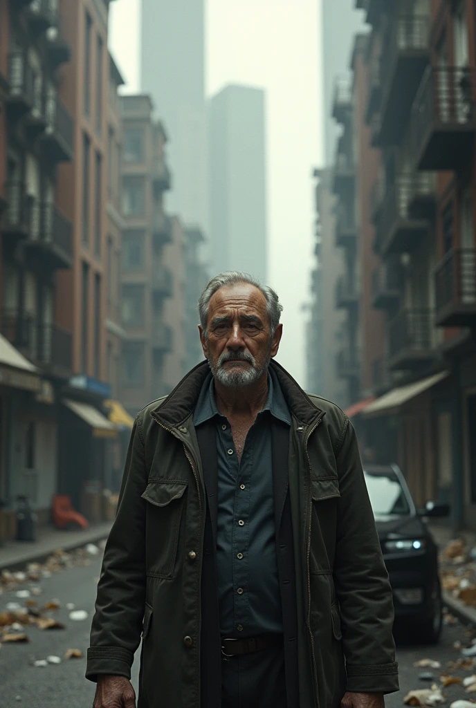 that this man lives in a city where social inequalities and corruption are part of the daily landscape