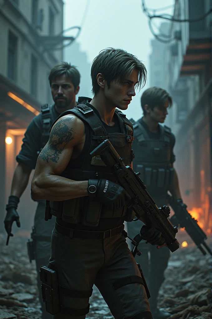 Image with characters from the Resident Evil series