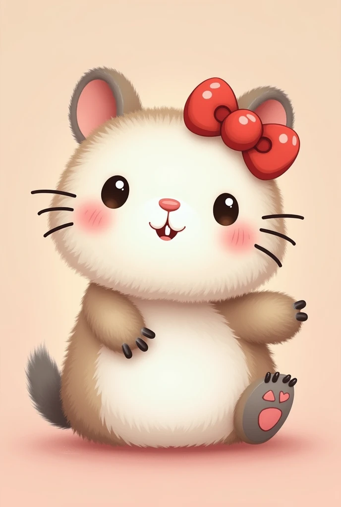 hello kitty body and capybara head