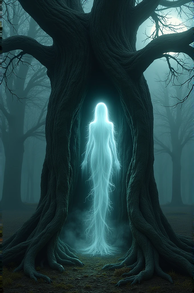 A ghost inside a tree