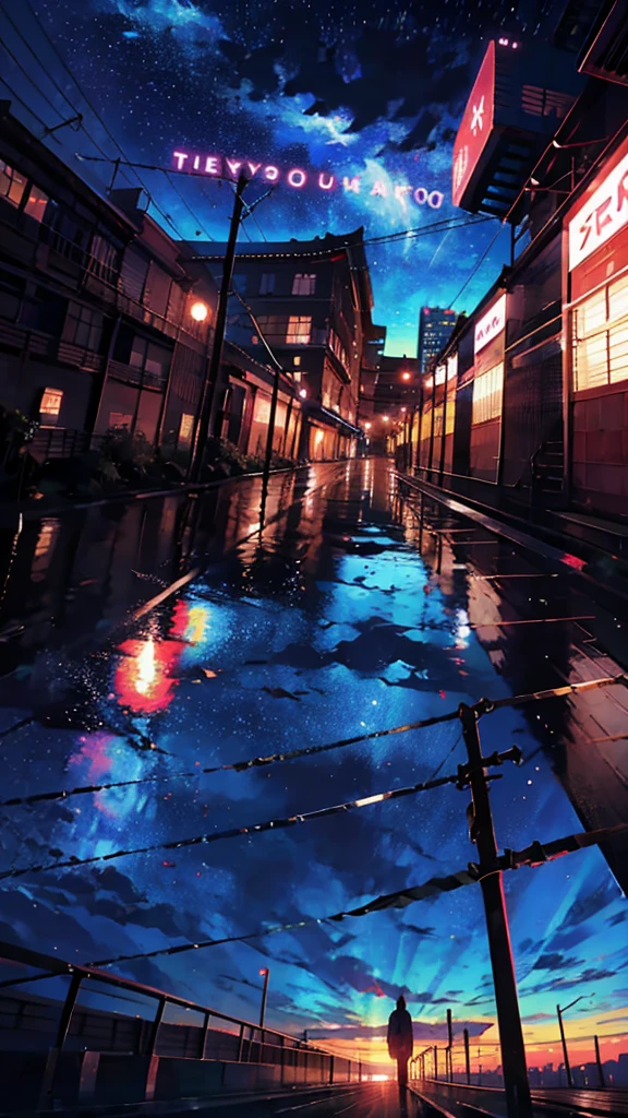 Tokyo Station、home、、train、bullet train、Urban townscape、anime, プラットhome, the stars, , the milky, the stars, the, cosmic skies. by makoto shinkai, anime sky, anime art wallpaper 4 k, anime art wallpaper 4k, anime art wallpaper 8 k, amazing wallpaper, Panorama、Ultra Wide Angle、Ultra-wide range、