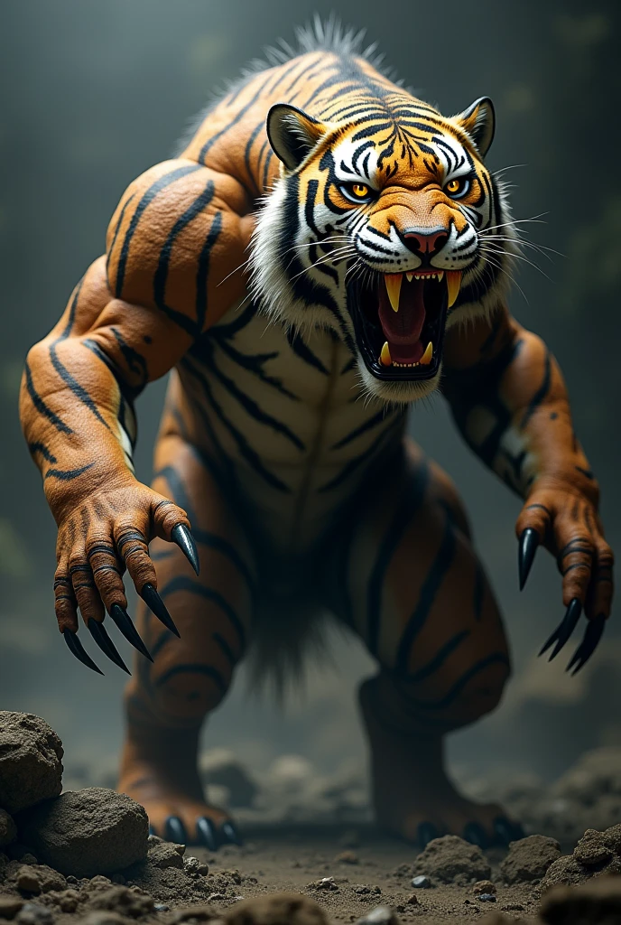 Fierce fusion of a tiger and a lobster