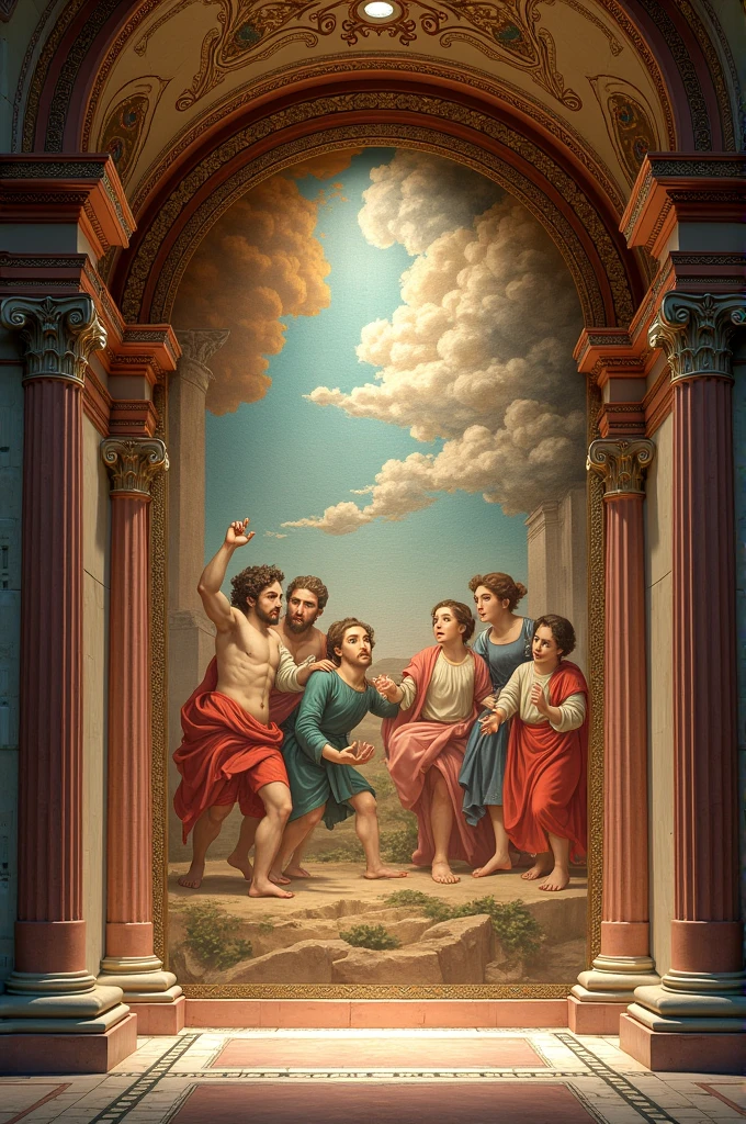 Create an image with the following *Slogan*
Frescoes, renovated and closer to you..