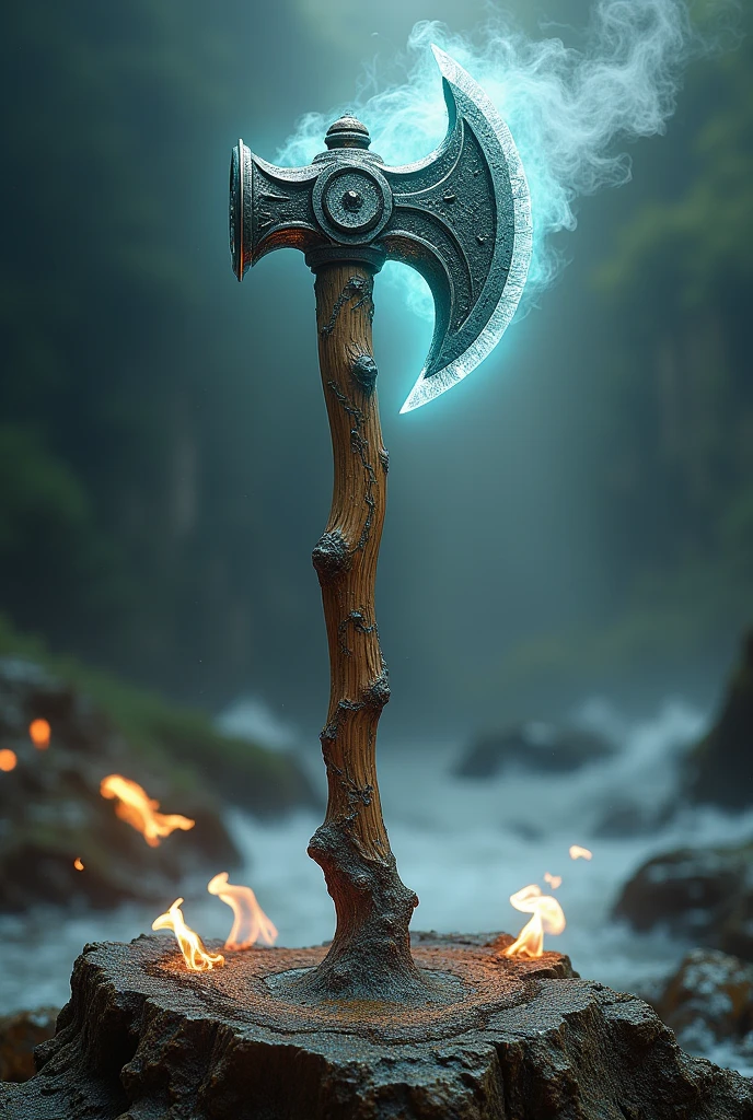 Axe of Metal, Wood, Water, Fire, and Earth