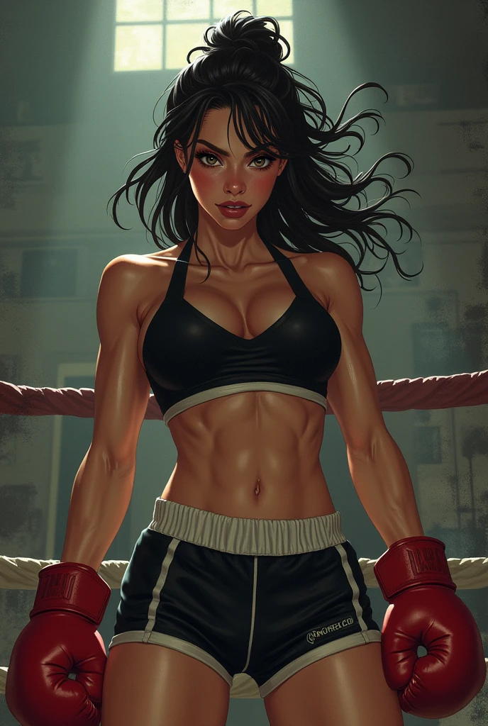 A very tall, very muscular boxer woman who is feared by everyone knocks down 10 men with one foot. This woman named Jane falls in love with one of them.