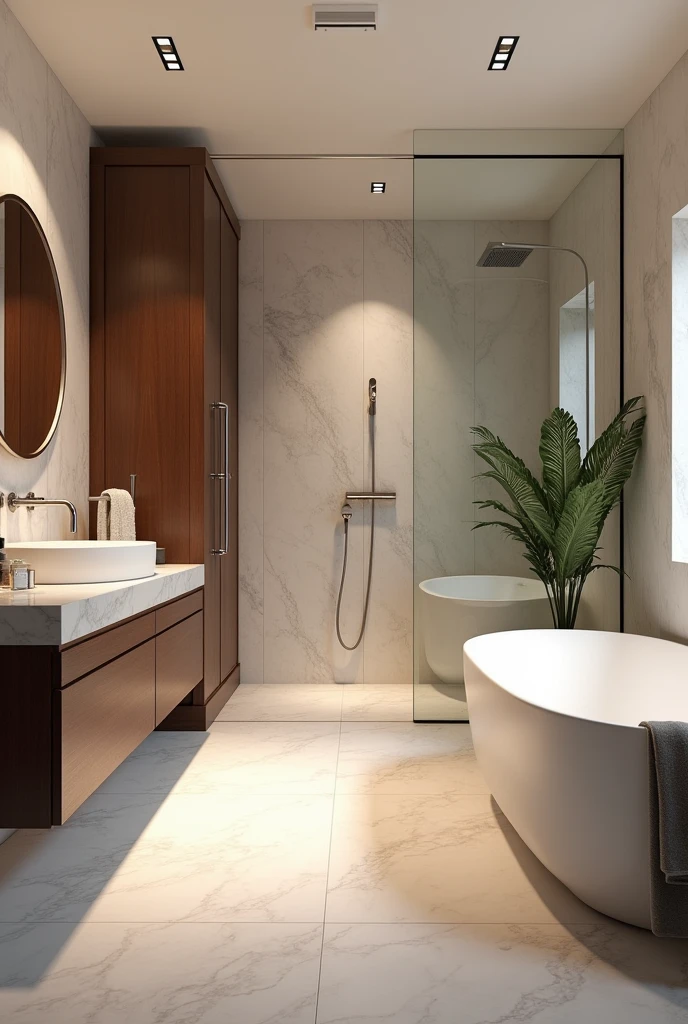 bathroom contemporany, ultra-realista , 8k