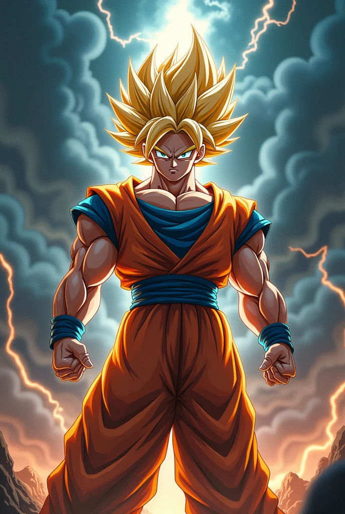 Goku super Saiyan Get ready to release kamehameha