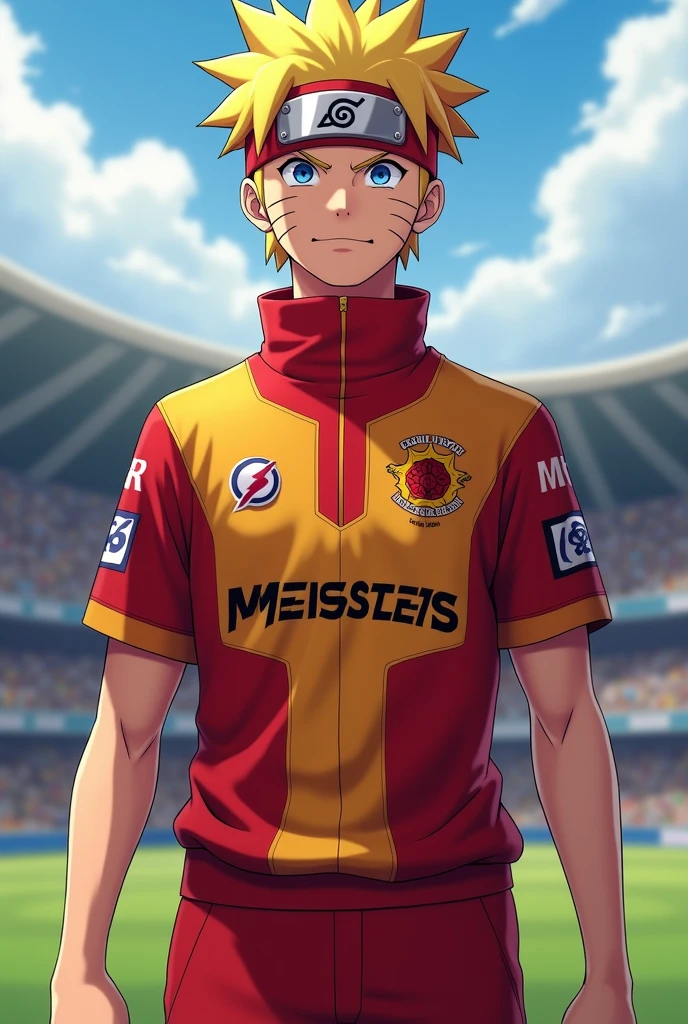 Naruto uzumaki in Royal challengers Bangalore jersey of ipl