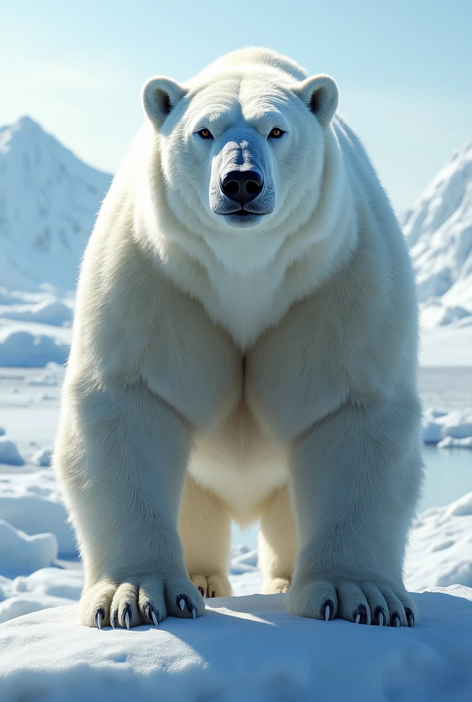 A big polar bear