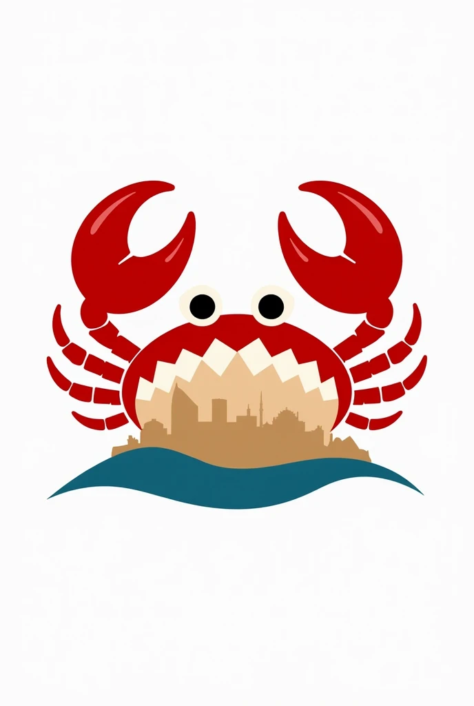 I want you to create a logo for a tourism campaign in my canton Balao , in which it is represented by a red crab 