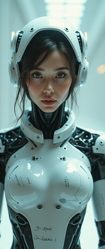 (masterpiece:1.2,full body exceptional quality,mirror-like,cinematic experience,photorealistic:2.0,RAW Photos:2.0,Super detailed),8k,Wallpaper,(Representation of plans through holograms:2.0),(beautiful woman:2.0),cyborg femenino,(Cyborg Feminino blueprint:2.0),(Draw the Front View:2.0),(avant-garde design:2.0),(Draw detailed plans:2.0),(Numerous notes on configuration:2.0),(beautiful face,pretty eyes,beautiful hair)