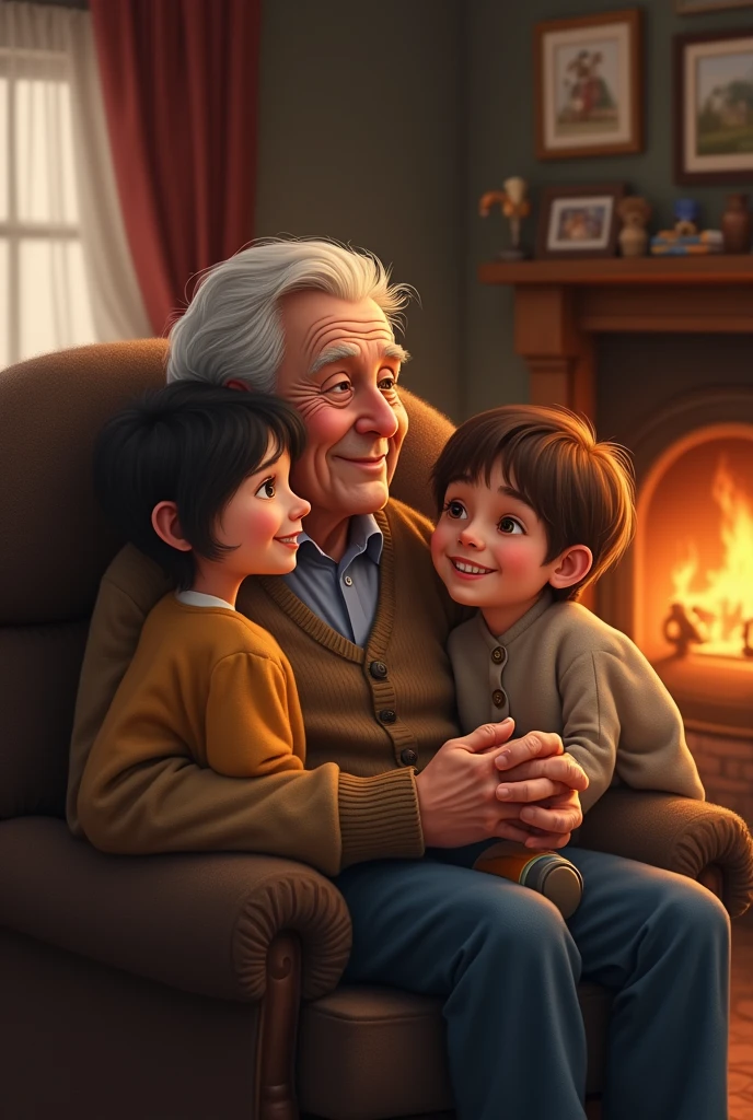 Older grandpa love