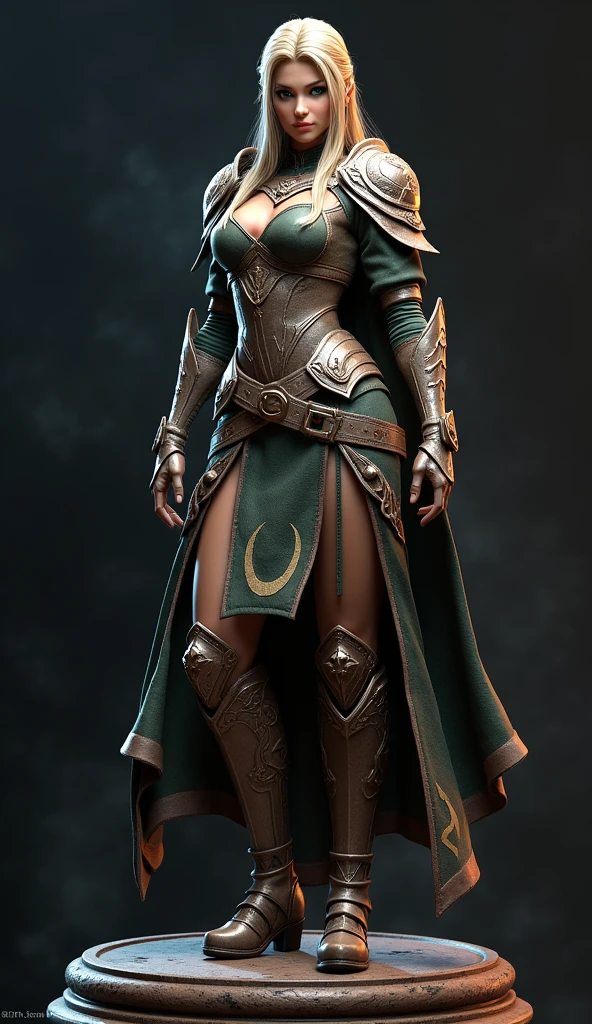 (full body) (DarkSiders type) (detailed) (action pose) (3D Sculpture) Princess Zelda