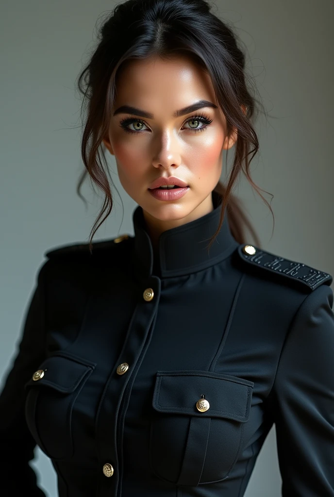 A sexy girl in uniform