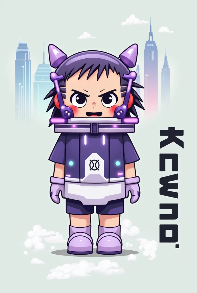Nft cyberpunk hair like sasuke character