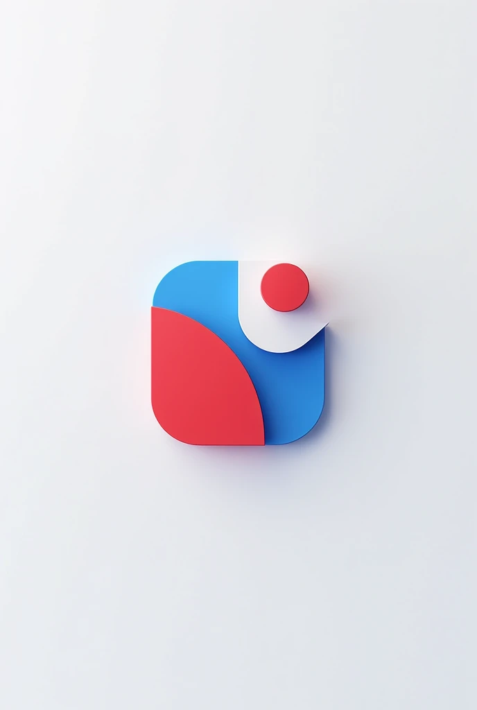 Application logoicon,app, application, curtains, blinds, Augmented reality, red, blue, white,window,simulator, Mobile application logo