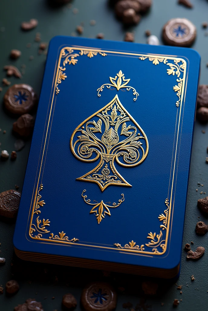 You can make a 15 card that is blue with gold details