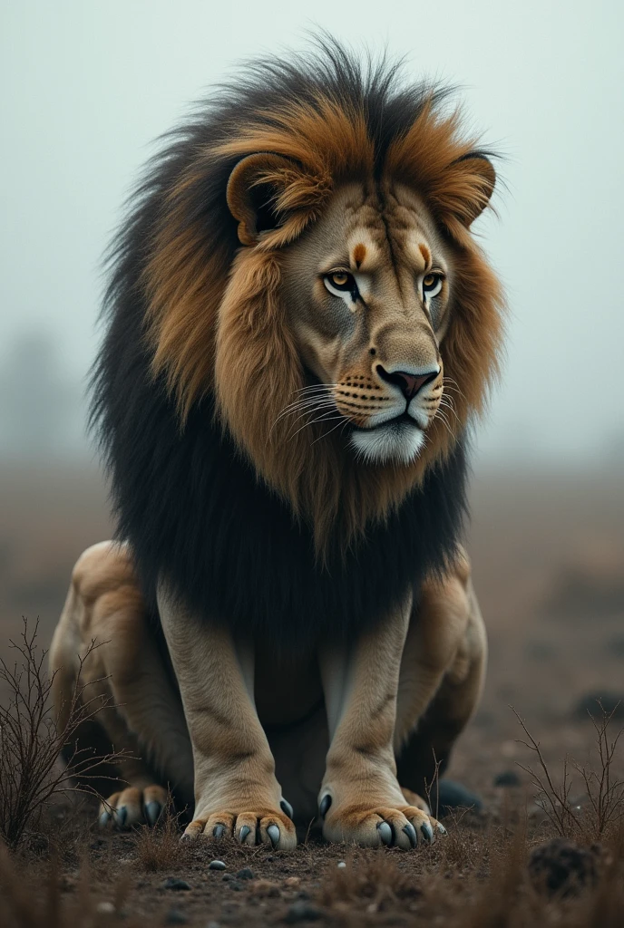Sad mane in the out door lived