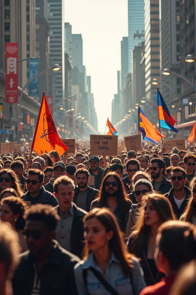 People protesting 