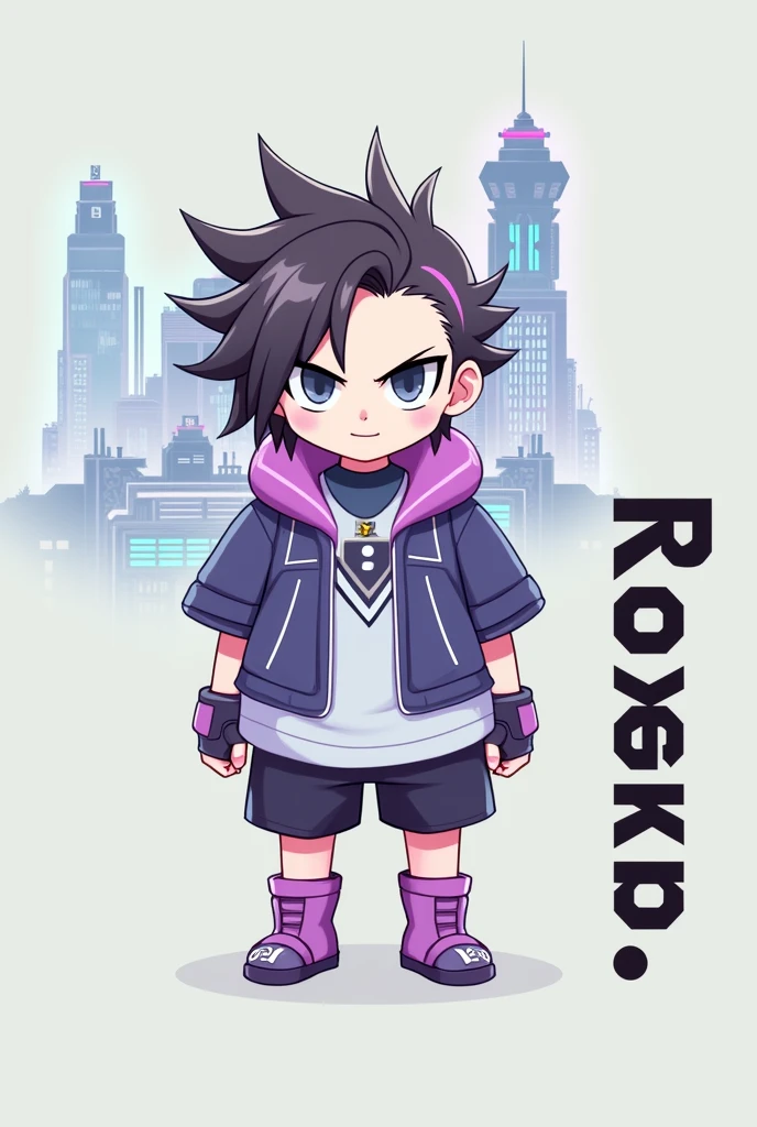 Nft cyberpunk hair like sasuke character