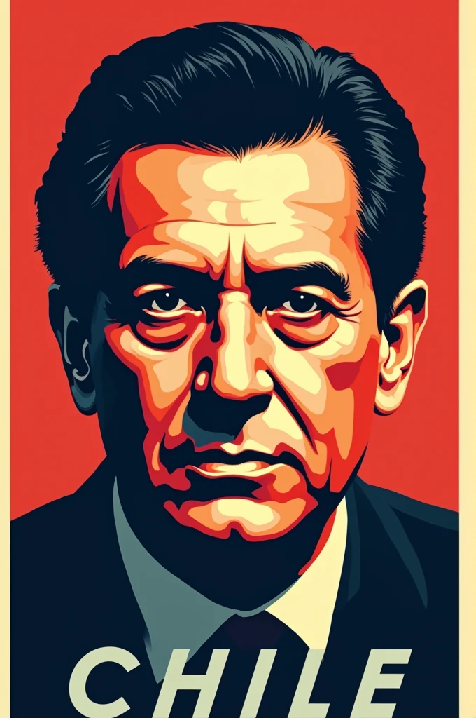 Image of a poster of Salvador Allende