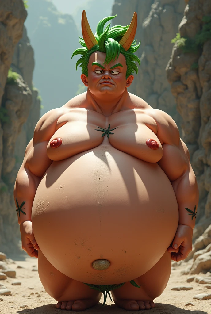 Generates Maron from Dragon Ball with giant breasts naked being fucked by Krillin