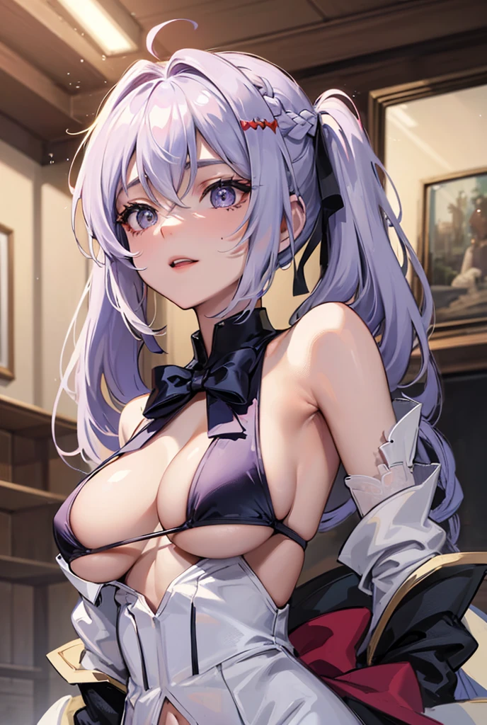 ((masterpiece)), ((Best quality)), (high resolution), (illustration), (an extremely delicate and beautiful), (ultra detailed beautiful face and eyes), nsfw, 1girl, leaning forward, YukineChris, long hair, purple eyes, twintails, low twintails, ahoge, large breasts, fishnet pantyhose, red a bow tie, volumetric lightning,
detailed skin texture, detailed, volumetric shadow, anime screencap,Highest quality, Sorceress, ancient lonian nobility, ((tan skin:1.2)), (brown skin color),Long hair, twin braids, hair ornament, wine colored hair, smile, Below average size breasts, bare shoulders, (underboob:0,Red leotard)clothes get torn、Cross your arms,front、Leg spread、Groin、bikini、Two Piece、Yukine Chris、Bi、紺Bi、Wet、On the skin、Wet condition、Wet_shirt,Wet _underwear、tear_underwear
8K, masterpiece, Best_quality, high_resolution, ultra_details, detailed, 1girl, 独奏, looking_at_viewer, upper_body, braid, blurry, bangs, white_hair, blurry_background, cchurch, Blue_dress、hair_ribbon, hair_between_eyes,
sidelocks,depth_of_field,light_particles,sun_shine,snow、french_braid, Alphonse Mucha Style, sharp focus, perfect hands, perfect face, perfect eyes, perfect light, dynamic light, natural light, Masterpiece, Best quality, Lying down、sleep