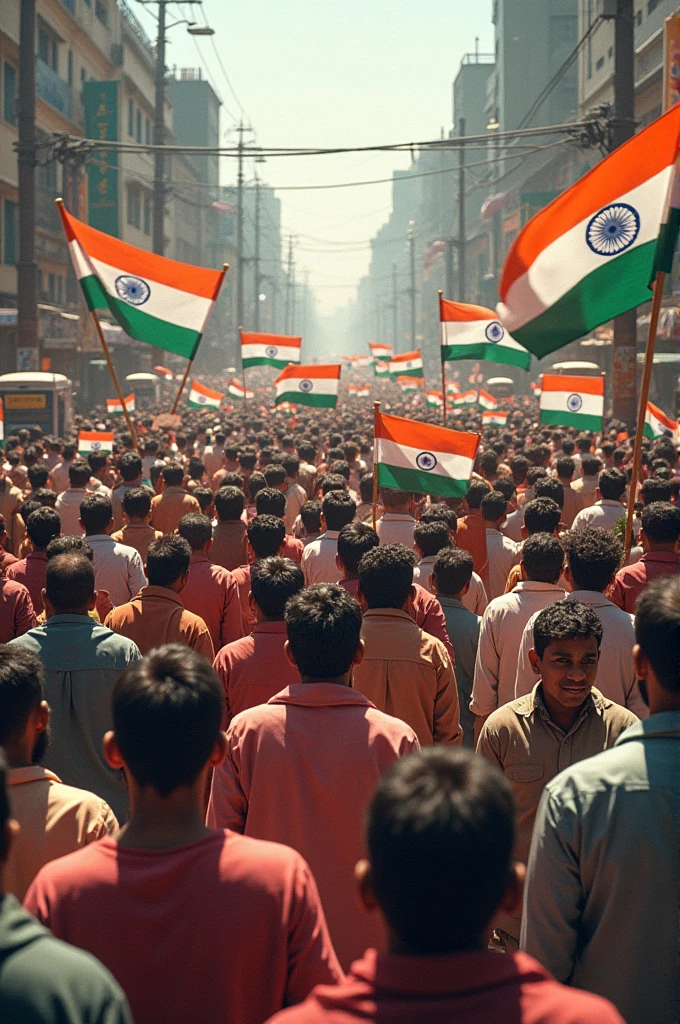 Indian people protesting