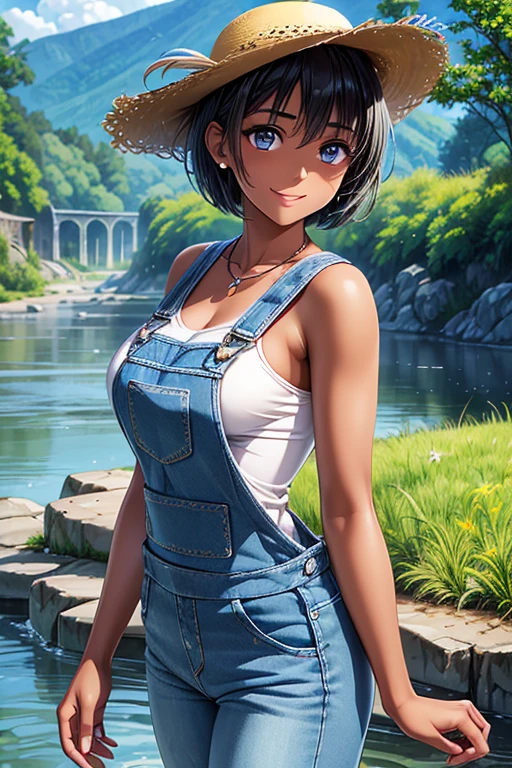 masterpiece, best quality,1girl,young girl,brass eyes,short hair,happy smile,shiny skin,(nice leg line:1.3),thick thighs,thin waist,huge breasts
BREAK
Pirate, Leather boots, ragged trousers, a striped shirt, a bandana, and a tricorn hat, A ship deck, Swashbuckling in a sword fight with a rival pirate, Leaping from the mast to attack, Ferocious determination,, Narrow_and_steep-sided_valley_with_a_stream_or_river,
BREAK
city,crowd,depth of field,looking at viewer,squatting,from front,upper body,legsupsexms