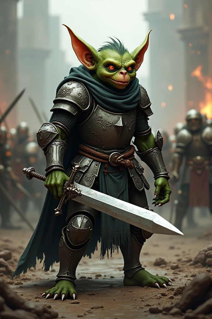 Create a goblin with knight armor